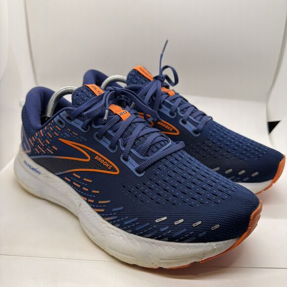 Brooks Other - Brooks Glycerin 20 Blue Athletic Running Shoes Sneakers Blue Orange 9.5 D Mens